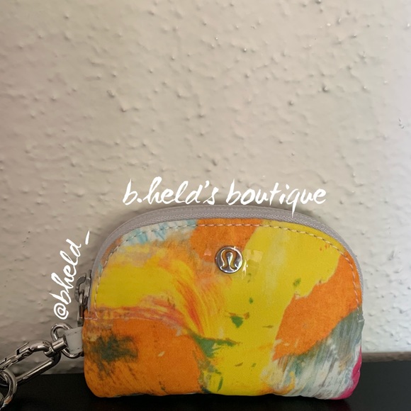 lululemon Dual Pouch Wristlet in No Limits White Multi/Vapor One Size New NWT - Picture 2 of 16